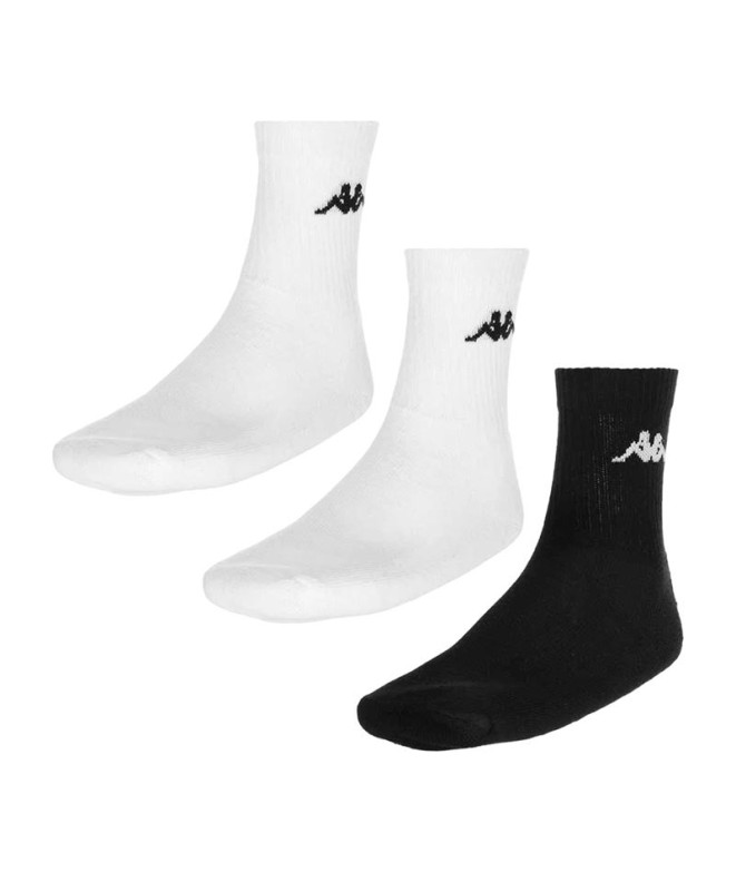 Calcetines Kappa Chimido Sport Co X3 Blanco Negro