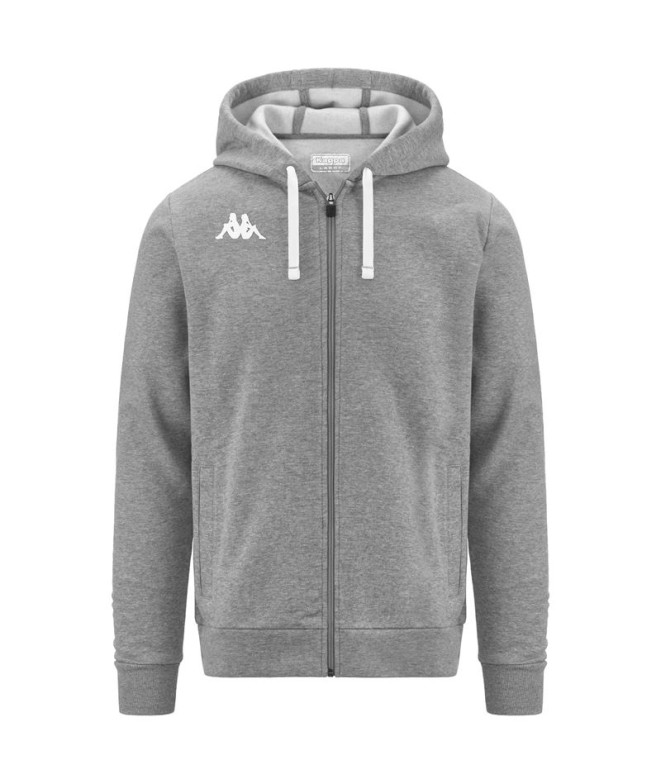Sudadera Kappa Banto Hombre Gris Melange