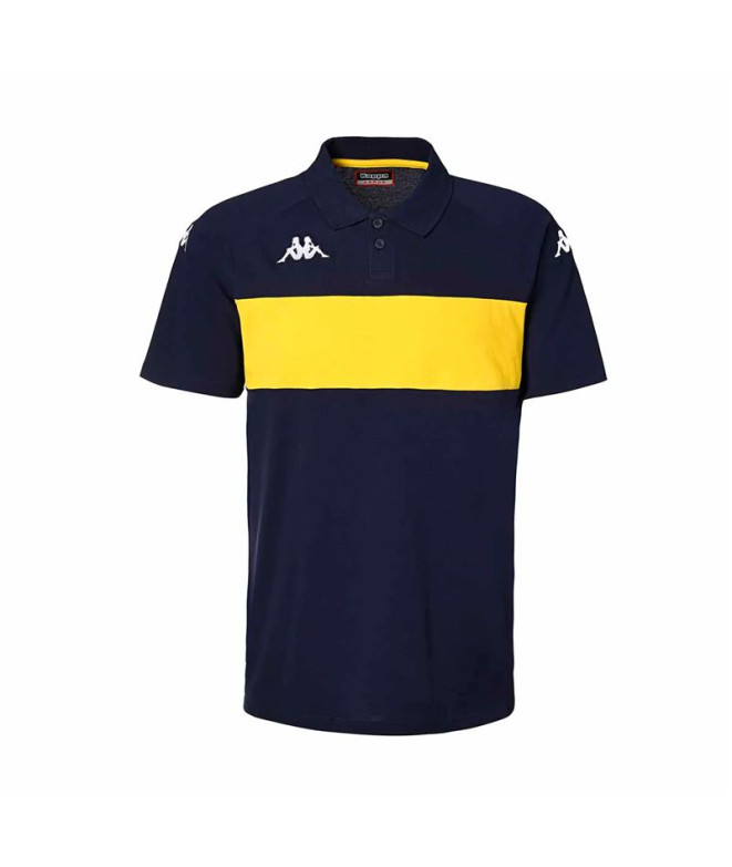 Polo Kappa Dianetti Hombre Blue Marine/Yellow...