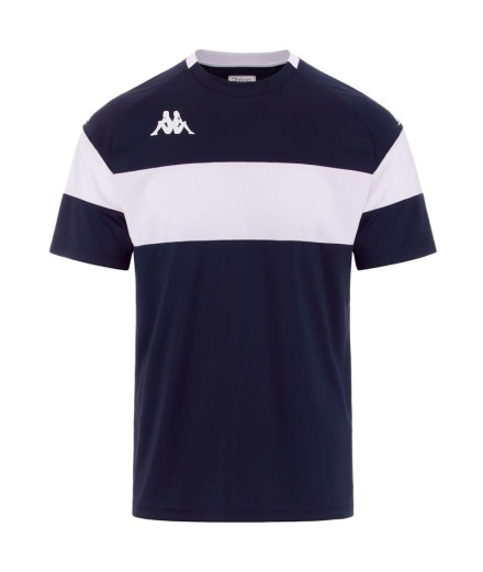Camiseta de Fútbol Kappa Dareto Hombre Blue Marine/White