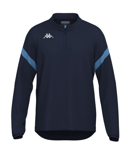 Sudadera Fitness Kappa Dolvole Hombre Blue Marine/Blue Sky