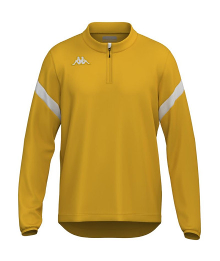 Sudadera Fitness Kappa Dolvole Hombre Yellow Chrome/White
