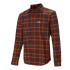 Camisa Trangoworld Zernez Hombre Marrón/Naranja