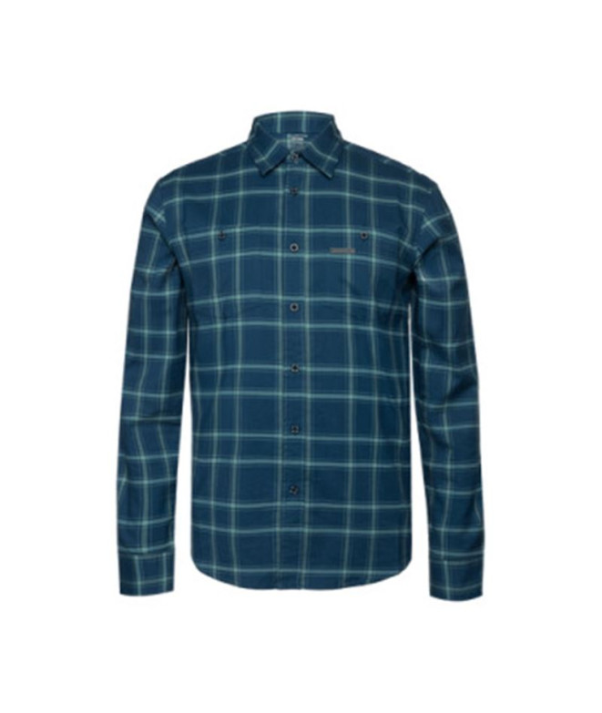 Camisa Trangoworld Zernez Hombre Azul/Azul