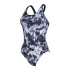 Bañador de Natación Zoggs Marble Powerback Mujer Negro