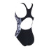 Bañador de Natación Zoggs Marble Powerback Mujer Negro