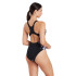 Bañador de Natación Zoggs Marble Powerback Mujer Negro
