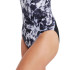 Bañador de Natación Zoggs Marble Powerback Mujer Negro