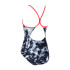 Bañador de Natación Zoggs Marble Sprintback Niña Negro Front Lined