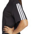 Camiseta adidas 3Bandas Bf Mujer Negro/Blanco