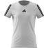 Camiseta de Fitness adidas Jg Tr-Es 3Bandas Niña Blanco/Negro
