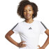 Camiseta de Fitness adidas Jg Tr-Es 3Bandas Niña Blanco/Negro