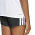Camiseta de Fitness adidas Jg Tr-Es 3Bandas Niña Blanco/Negro