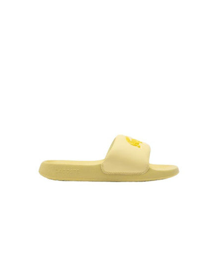 Chanclas Lacoste Serve Slide 1.0 125 1 Cfa Mujer Amarillo