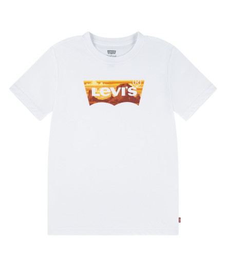 Camiseta Levi's Lvb Golden Glow Batwing Niño Bright Blanco