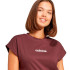 Camiseta adidas Lin Sj Mujer Rubaur/Blanco