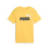 Camiseta Puma Essentials 2 Color No.1 Logo Infantil Amarillo Sunny