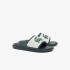 Chanclas Lacoste Serve Slide Dual 1254Cma Hombre Off Blanco/Verde Oscuro