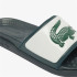 Chanclas Lacoste Serve Slide Dual 1254Cma Hombre Off Blanco/Verde Oscuro