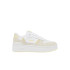 Zapatillas Lacoste T-Clip Plat 125 1 Sfa Mujer Blanco/Lt Amarillo