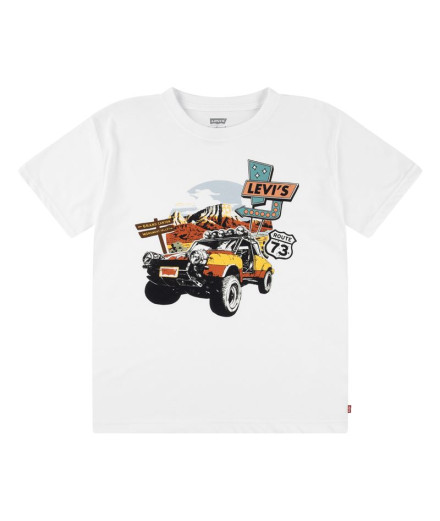 Camiseta Levi's Lvb Day Trip Niño Bright Blanco