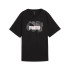 Camiseta Puma Graphics Stacked No. 1 Logo Relaxed Mujer Negro