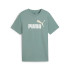 Camiseta Puma Essentials 2 Color No.1 Logo Infantil Luna Verde