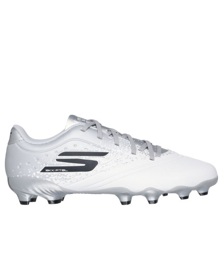 Botas de Fútbol Skechers Razor 1,5 FG Infantil Blanco/Gris