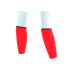 Pantorrillera de Running Compressport Armforce Ultralight Unisex Blanco/Rojo