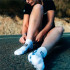 Calcetines de Running Compressport Pro Racing v4.0 Run Low White/Black