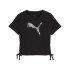 Camiseta Puma Essentials Metallic Knotted Mujer Negro