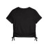 Camiseta Puma Essentials Metallic Knotted Mujer Negro