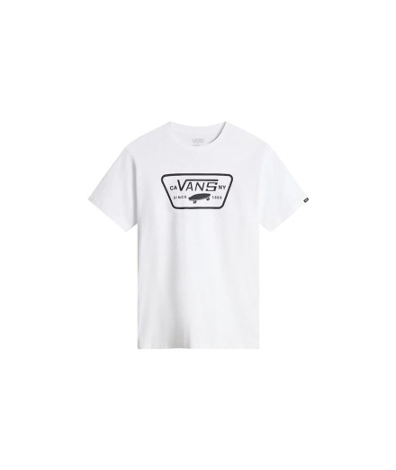 Camiseta Vans Mn Full Patch Hombre Blanco/Negro