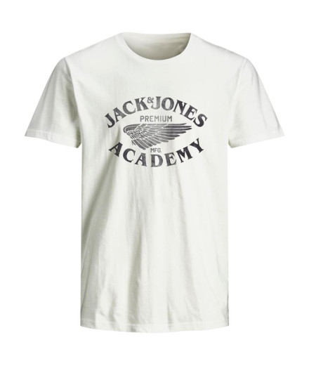 Camiseta Jack and Jones Jprblufreddy Ss Hombre Blanco