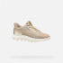 Zapatillas Geox Spherica Plus Mujer Lt Taupe/Oro