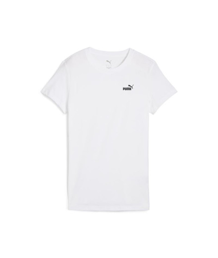 Camiseta Puma Essentials Small No. 1 Logo Mujer Blanco