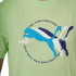 Camiseta Puma Graphics Multiple Cat Logo Tee Verde