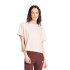 Camiseta adidas Essentials 3 Bandas Single Jersey Cropped Top Mujer Rosa