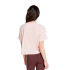 Camiseta adidas Essentials 3 Bandas Single Jersey Cropped Top Mujer Rosa