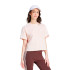 Camiseta adidas Essentials 3 Bandas Single Jersey Cropped Top Mujer Rosa