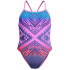 Bañador Speedo Placement Digital Vback Mujer Balance Rosa- Azul