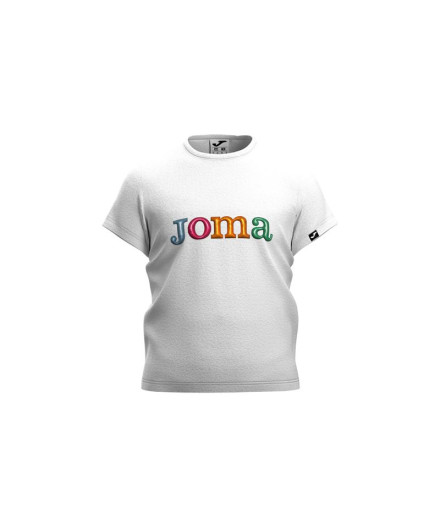 Camiseta Joma Manga Corta New Metaverse Infantil Blanco