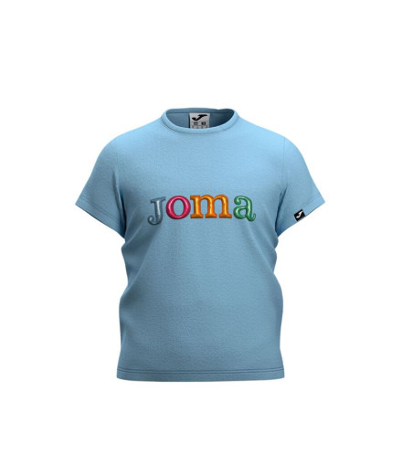 Camiseta Joma Manga Corta New Metaverse Infantil Celeste