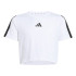 Conjunto de Fitness adidas Jg Tr-Es 3Bandas Niña Blanco/Negro