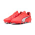 Botas de fútbol Puma King Ultimate Fg/Ag Rojo/Blanco