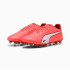 Botas de fútbol Puma King Pro Fg/Ag Rojo brillante/Blanco/Rojo