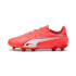 Botas de fútbol Puma King Match Fg/Ag Infantil Rojo/Blanco