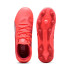 Botas de fútbol Puma King Match Fg/Ag Infantil Rojo/Blanco