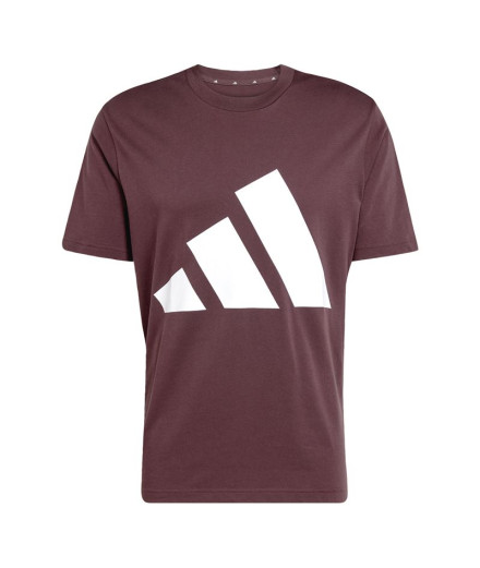 Camiseta adidas Big Logo Sj Hombre Granate/Blanco