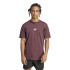 Camiseta adidas Small Logo Sj Hombre Granate/Blanco